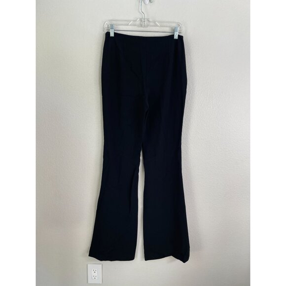 Theory Womens 4 Black Demitra Flared Pants High Rise Trousers Career Work Office - Picture 6 of 8